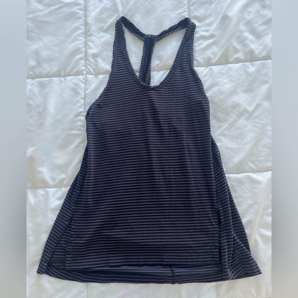 Striped Lulu lemon tank top